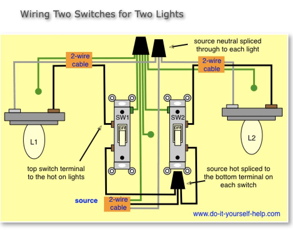 How To Wire Multiple Light Switches On One Circuit