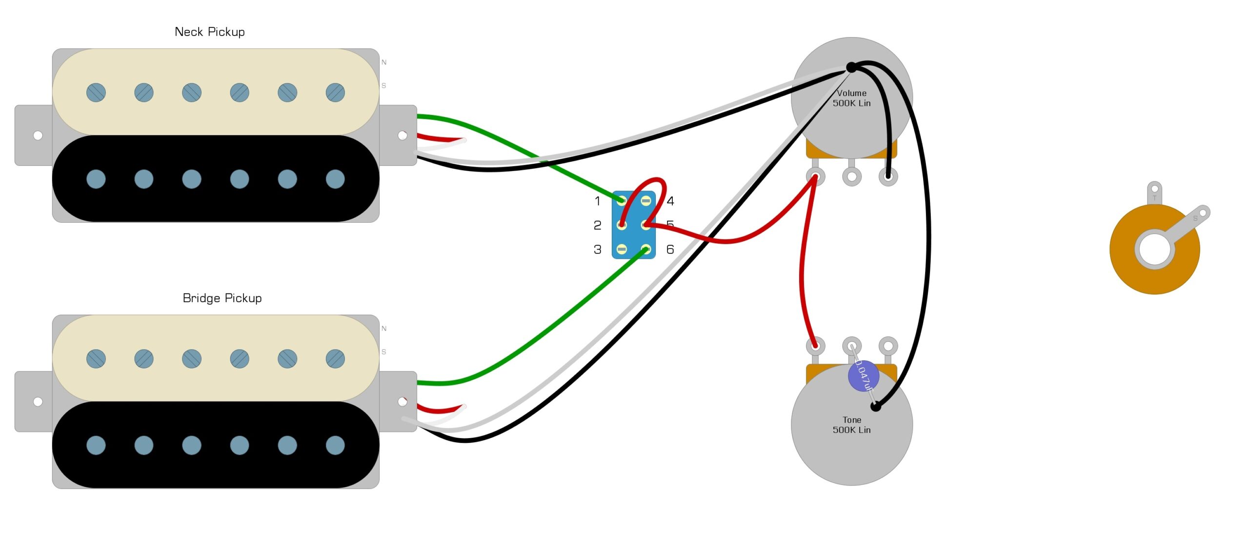 Humbucker 3 Way Lever Wiring Diagram