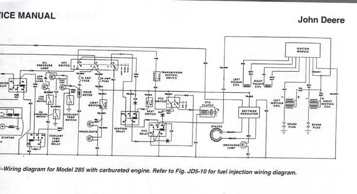 John Deere 111 Wiring Diagram For MOO111S242340 Model