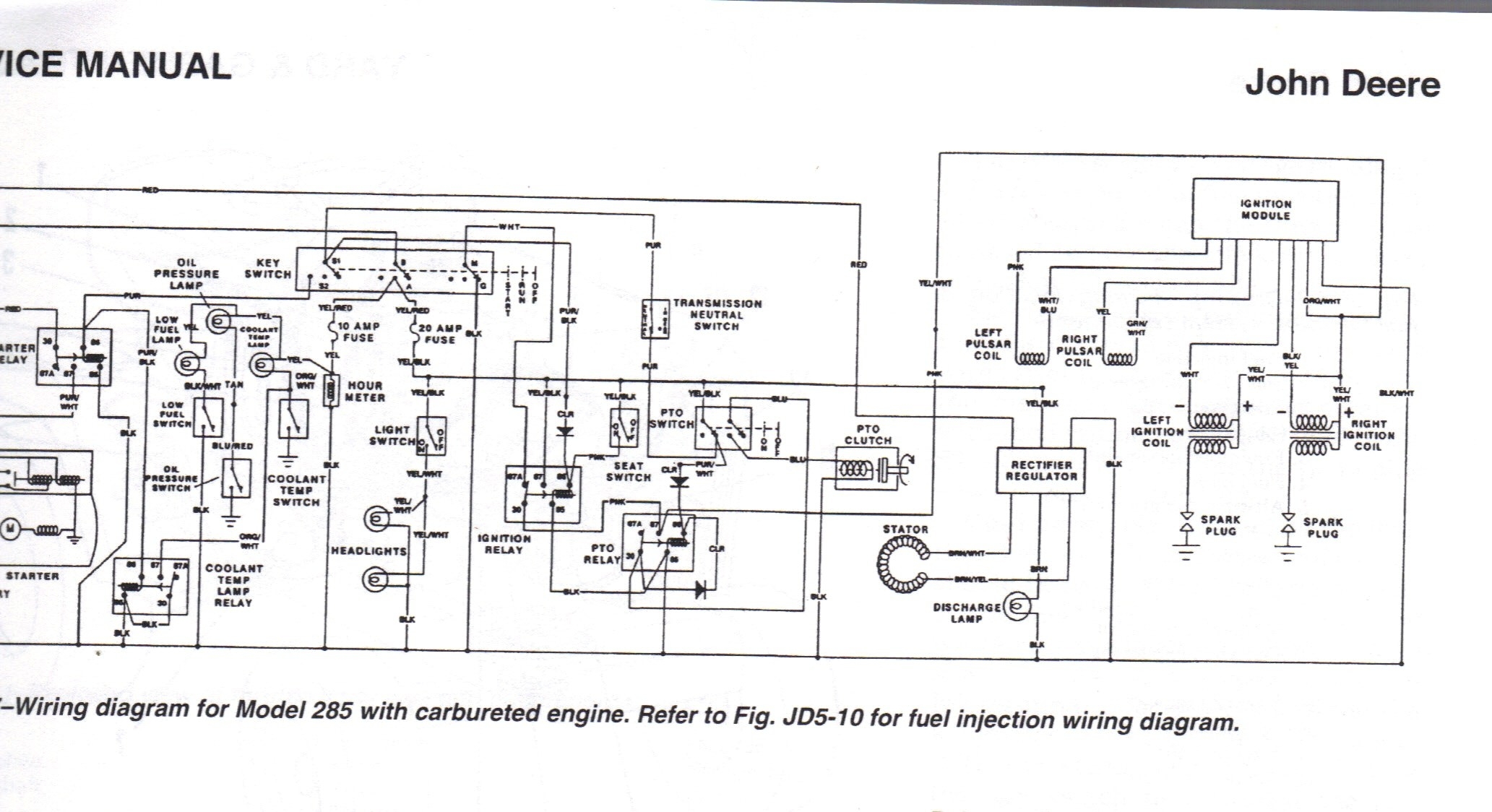 John Deere 1445 Wiring Diagram John Deere Ignition Wiring Diagram 