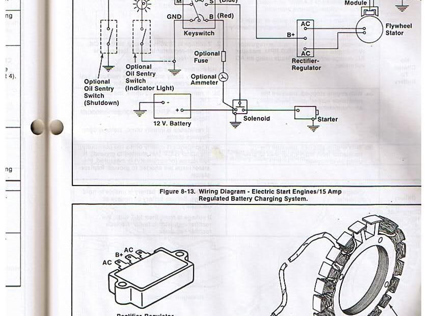 Kohler Engine Electrical Diagram Re Voltage Regulator rectifier