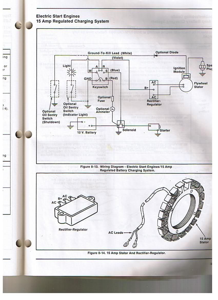 Kohler Engine Electrical Diagram Re Voltage Regulator rectifier 