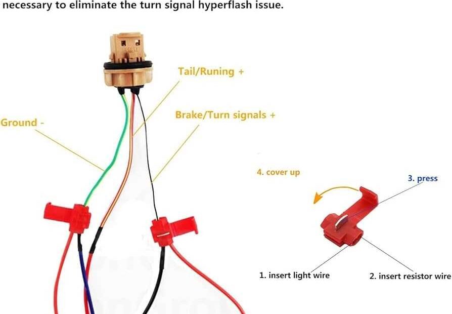 LED Headlight Resistor Wiring Diagram Guide