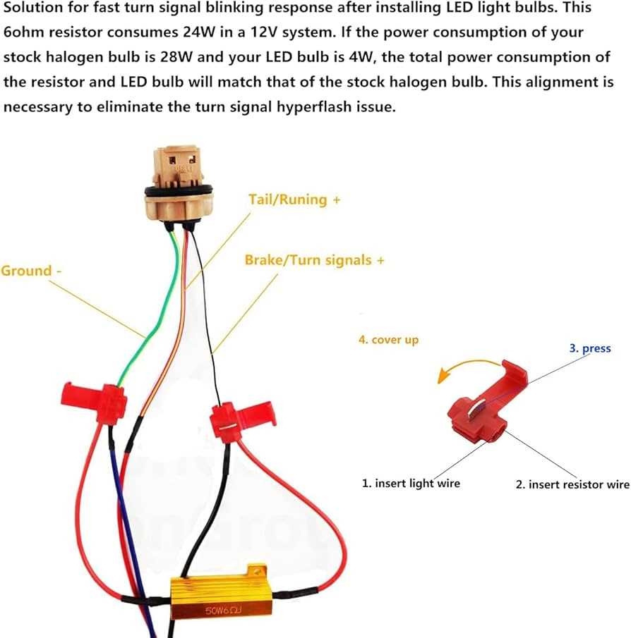 LED Headlight Resistor Wiring Diagram Guide