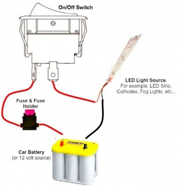 Led Light Wiring Diagram With Switch