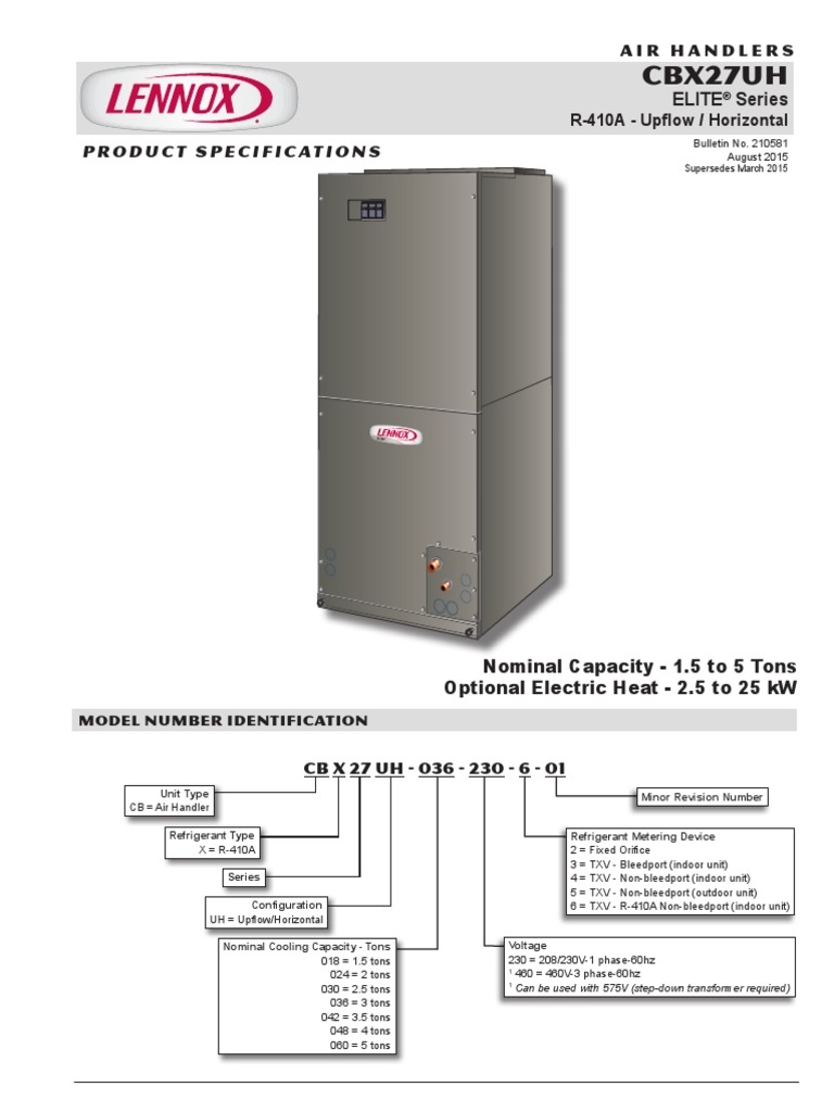 Lennox Air Handler Wiring Diagram