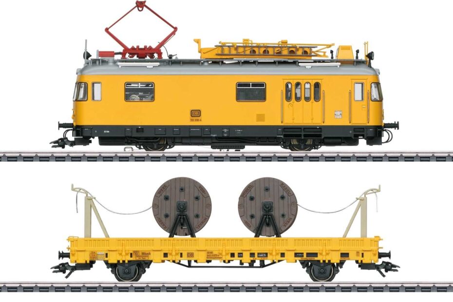 Marx Train Small Red Yellow Maintenance Car Wiring