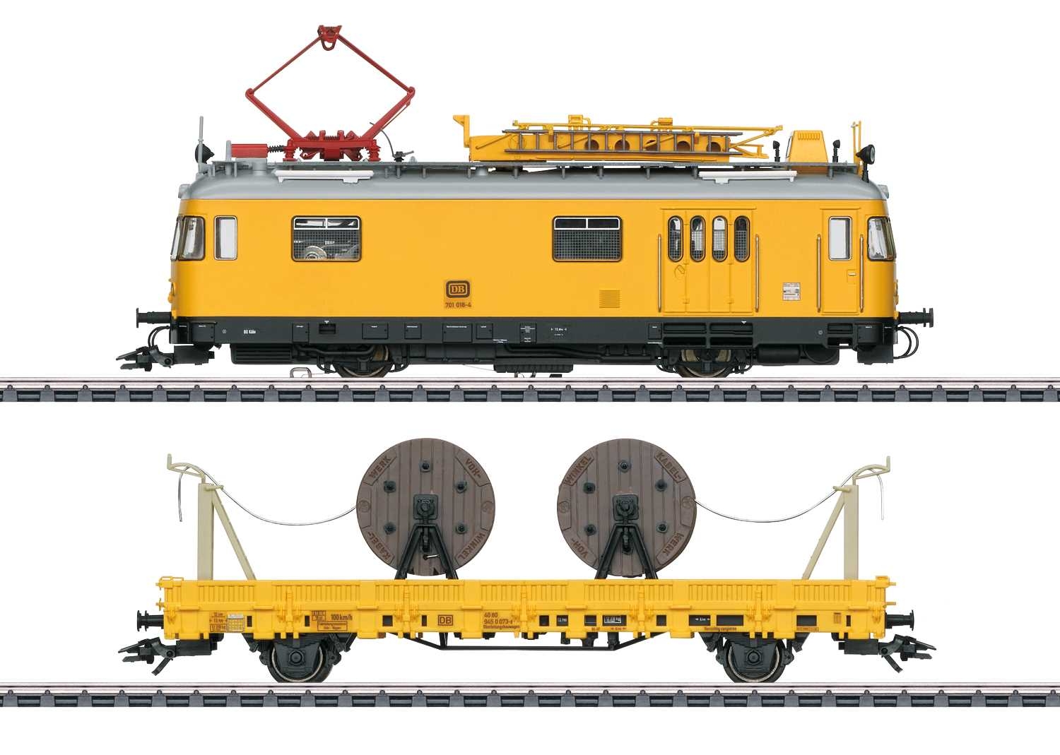Marx Train Small Red Yellow Maintenance Car Wiring