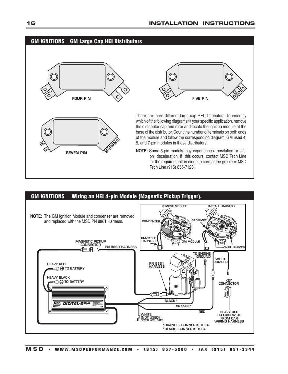 Msd 6al Hei Wiring Diagram