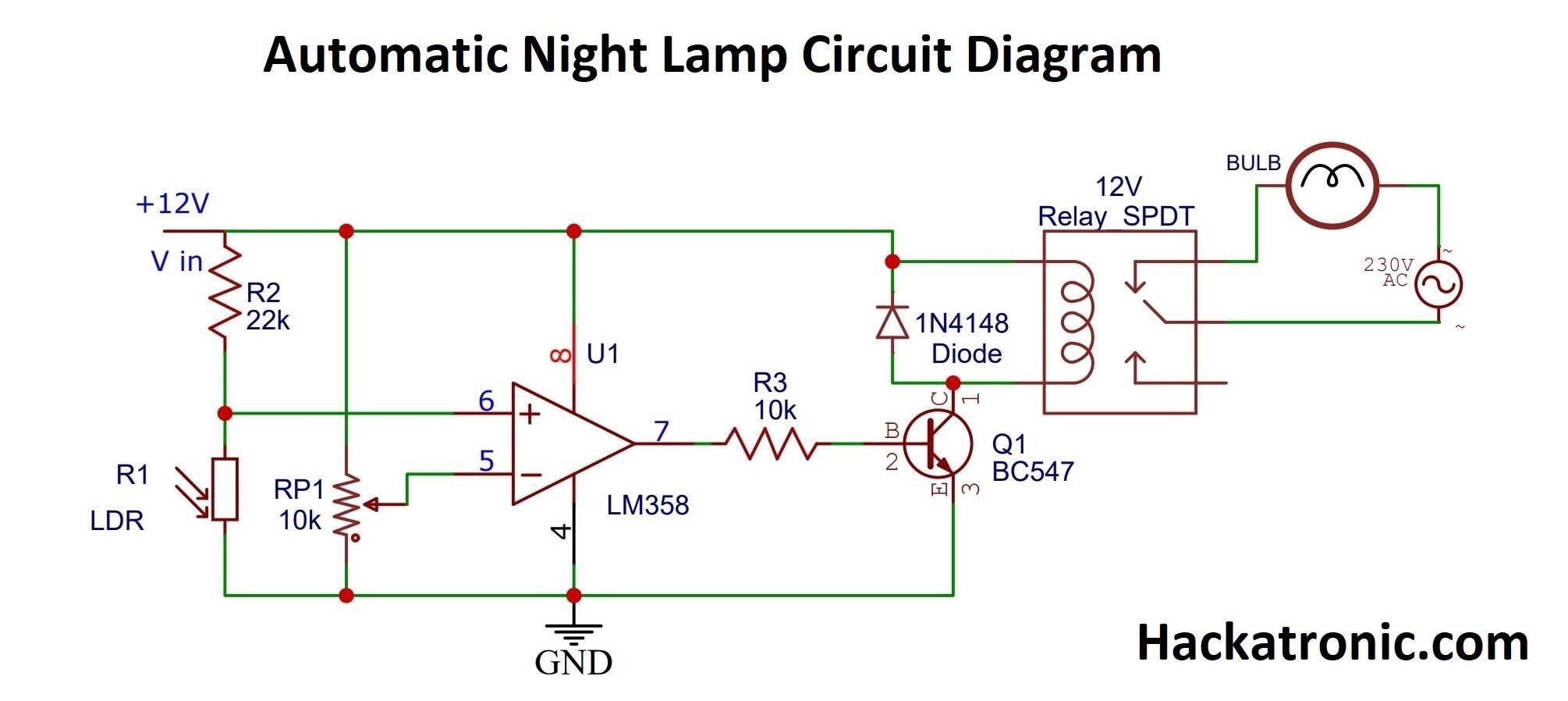 Night Watchman Light Circuit Wiring Diagram Diy Day Night Se