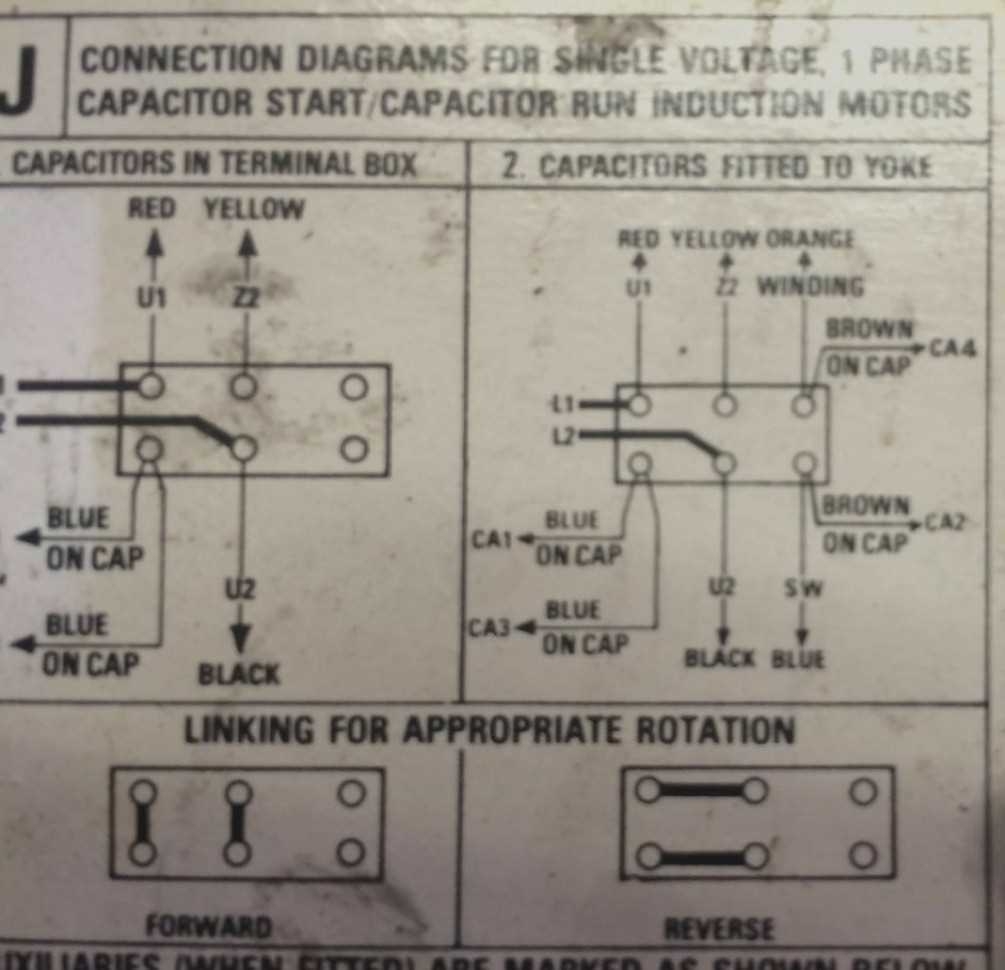 One Phase Motor Wiring Diagram Explained