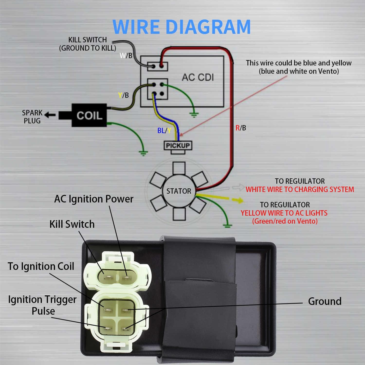 Pin CDI Wiring Diagram Illustrated AND Explained 55 OFF