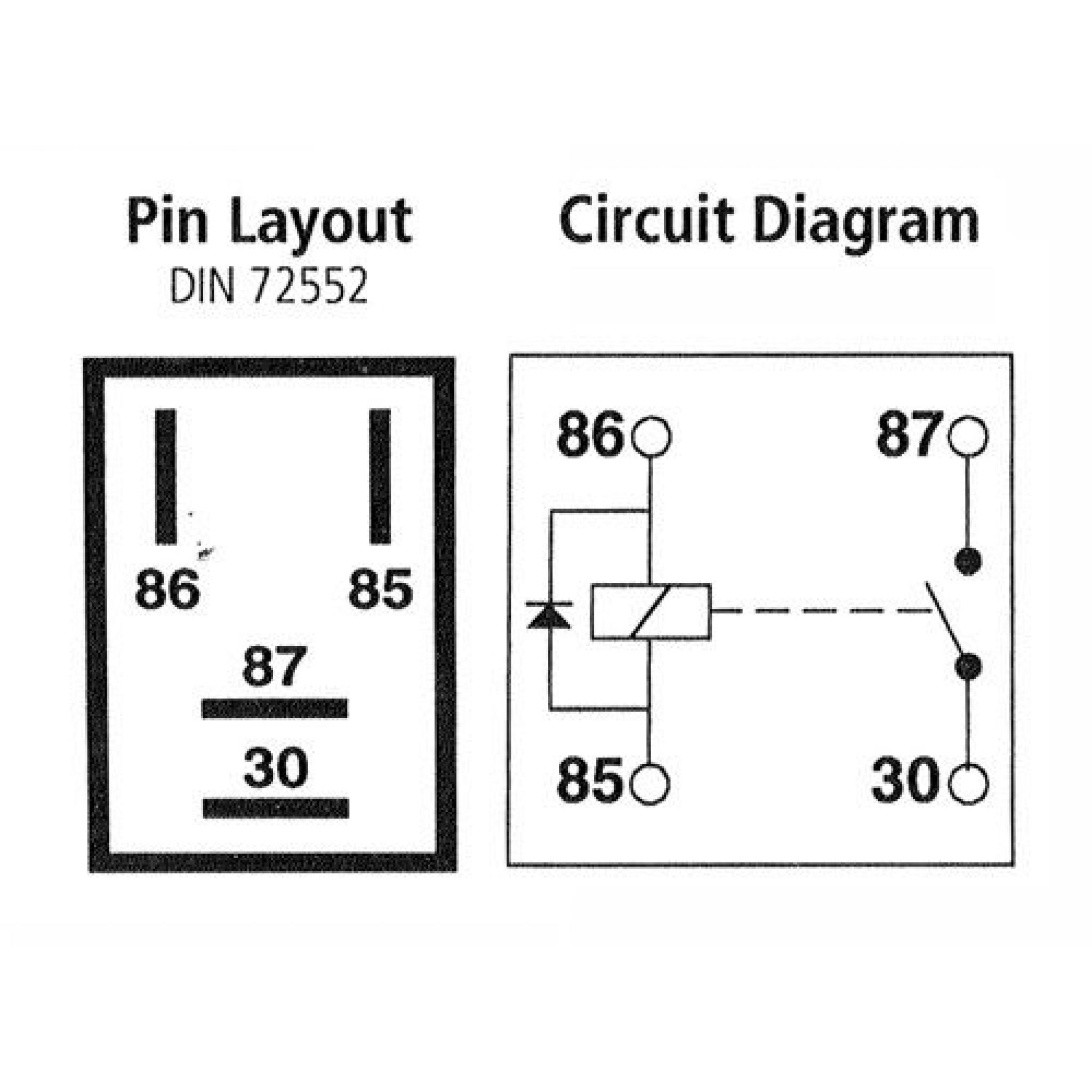 Relay 4 Pin Wiring Diagram Wiring Harness Diagram