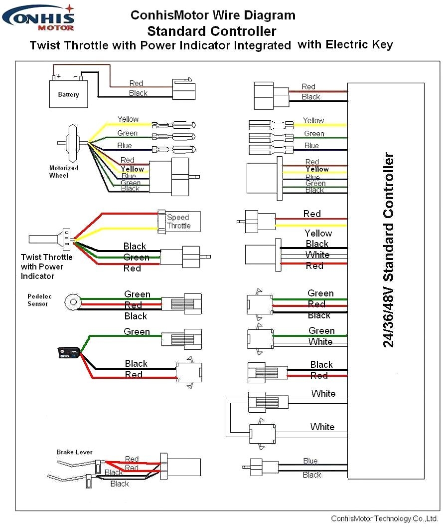 Schematic E Bike Controller Wiring Diagram
