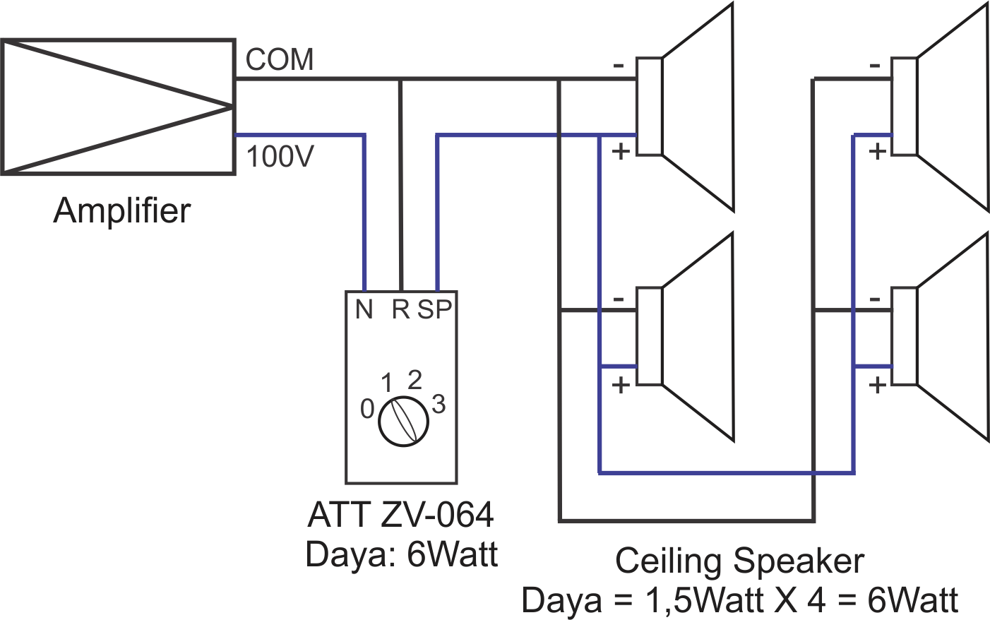 Speaker Wiring Diagram With Volume Control