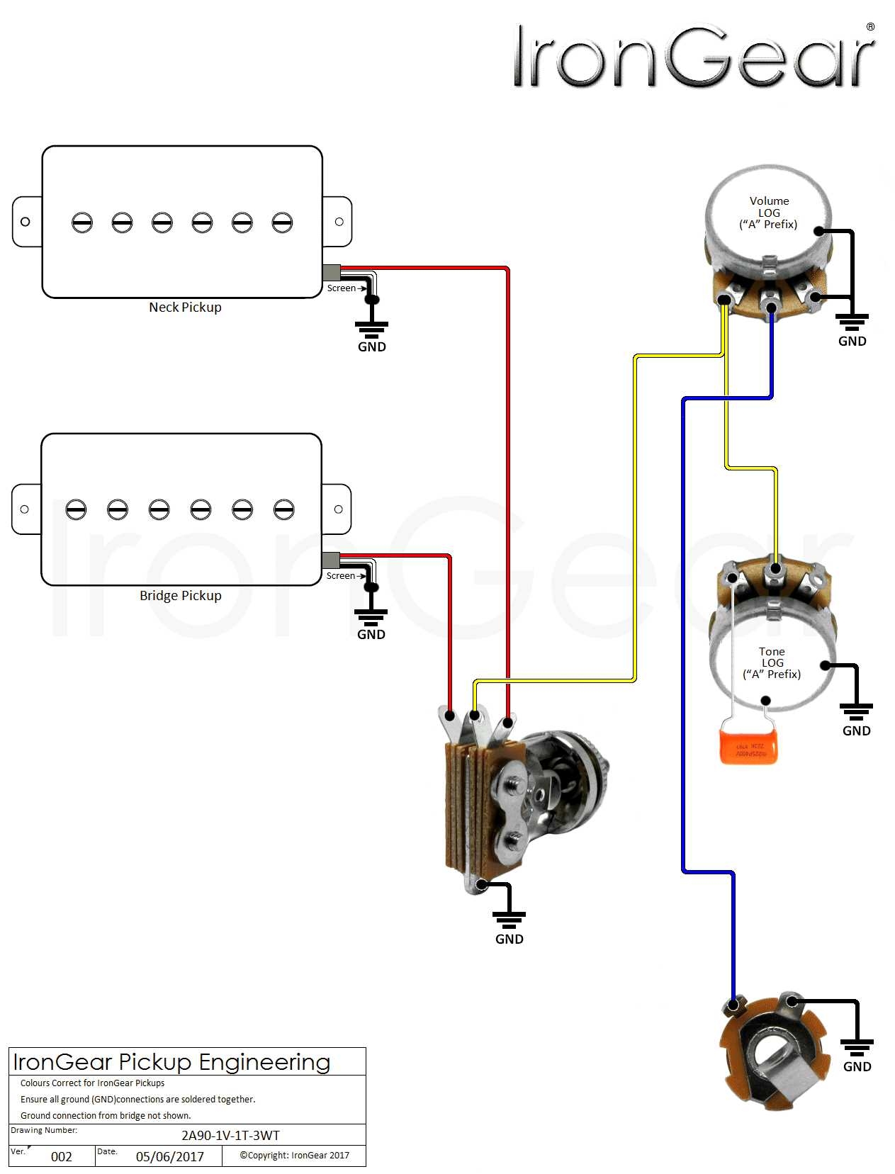 Squier Jazzmaster HH Active Pickups Wiring Diagram Guide