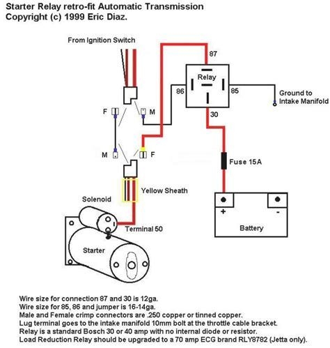 Starter Solenoid Switch Wiring Diagram