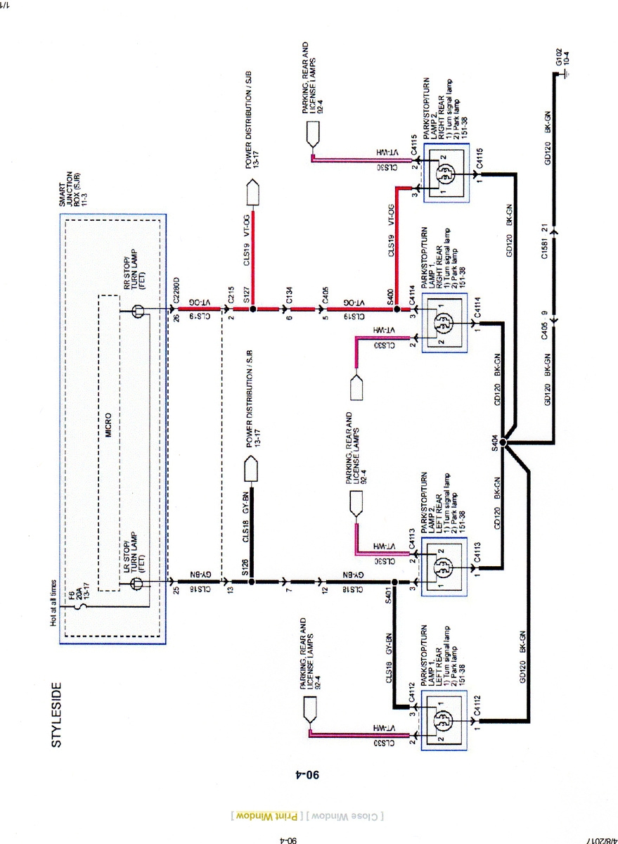 Stop turn tail Light Wiring Diagram Cadician 39 s Blog