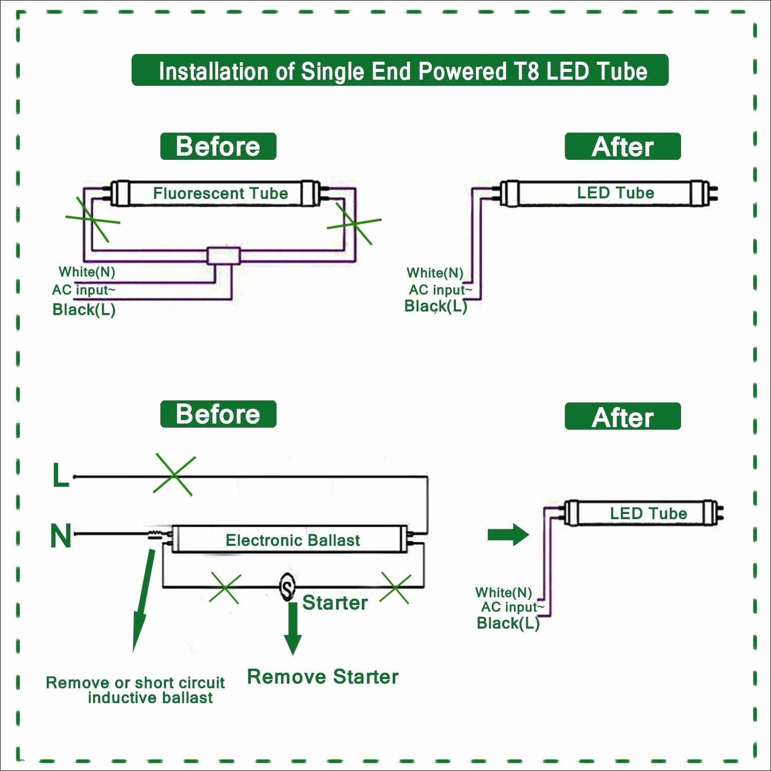 T8 Led Ballast Bypass Wiring Diagram