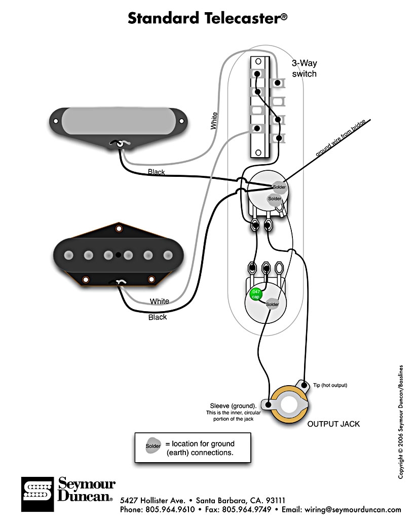 Tele Wiring Diagram For 3 Way Switch