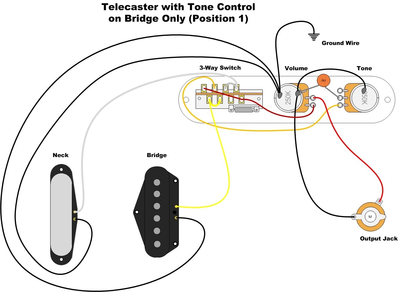 Telecaster P90 Wiring Diagram Diysus Telecaster P90 Wiring Diagram Diysus