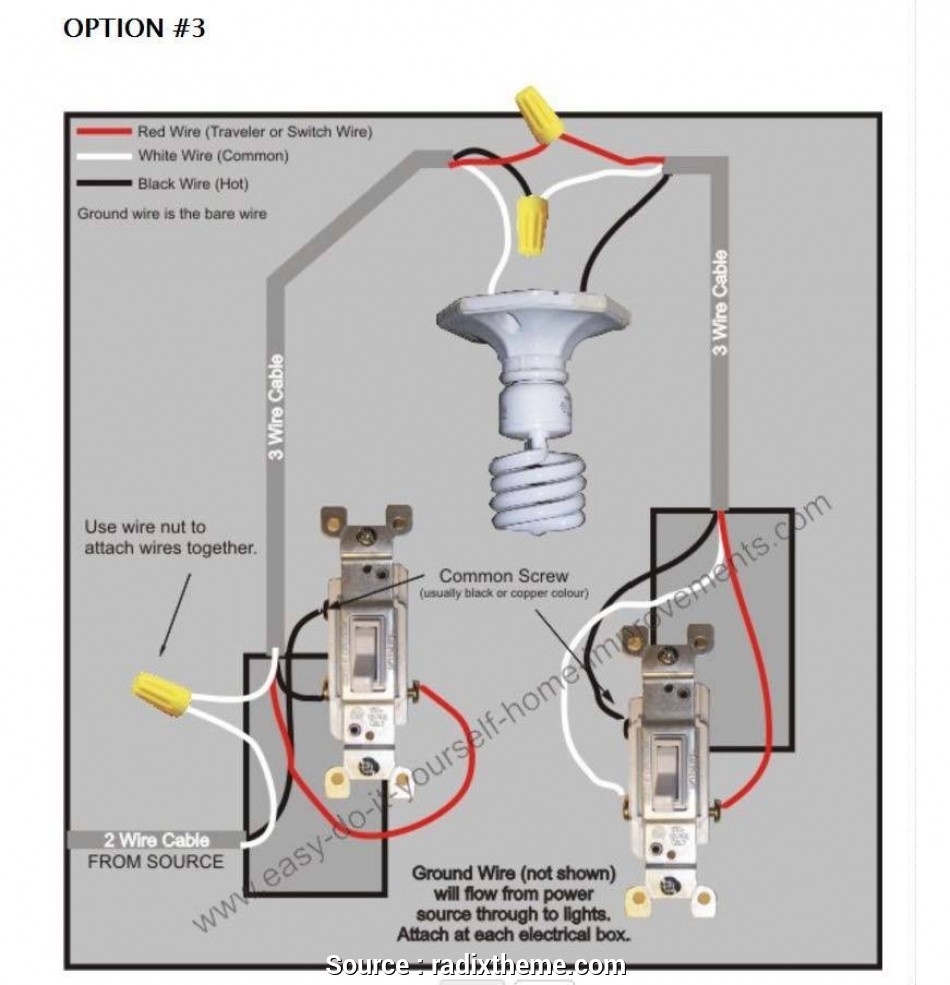 Three Way Dimmer Switch Wiring Diagram