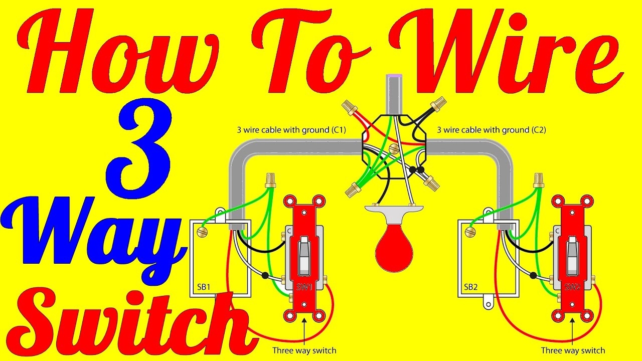 Three Way Light Switching Intermediate Switch Youtube 3Way Switch 