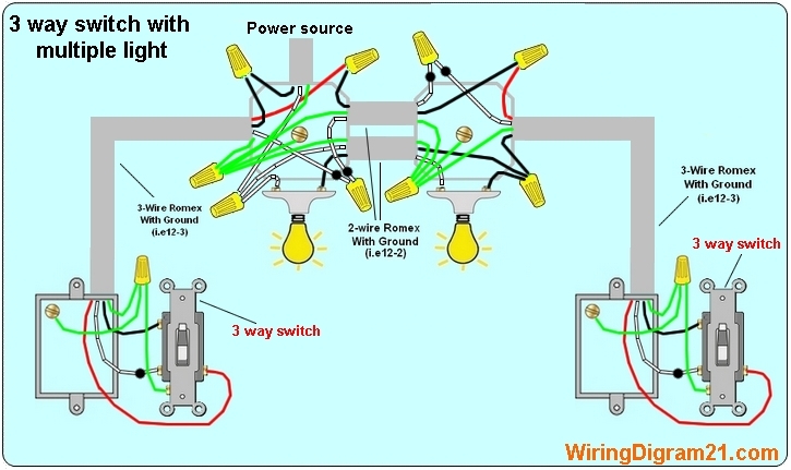 Three way Switch Wiring Diagrams