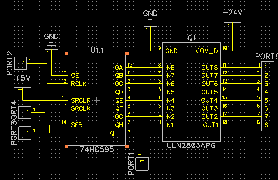 ULN2803A 74HC595 Wiring Page 2 General Electronics Arduino Forum