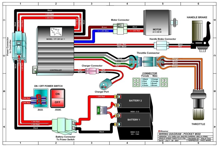 Voy Electric Scooter Wiring Diagram