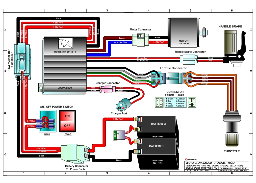 Voy Electric Scooter Wiring Diagram