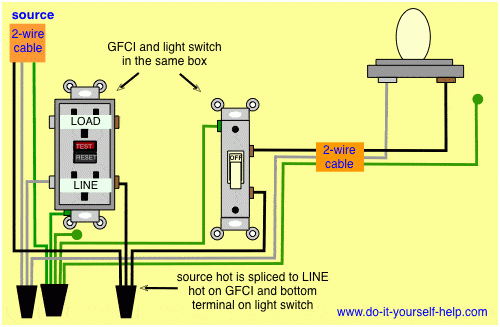 Wiring A Light Switch And Outlet Together Diagram Collection 