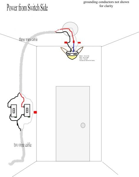 Wiring Diagram For A Light Controlled By Two Switches