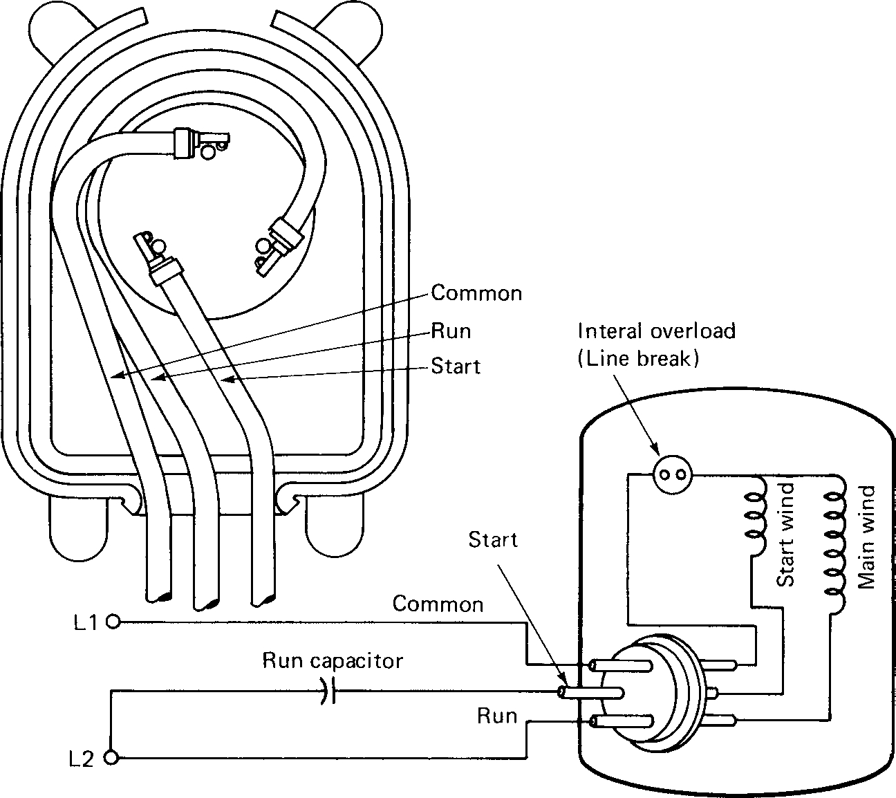 Wiring Diagram For Ac Motor Run Capacitor