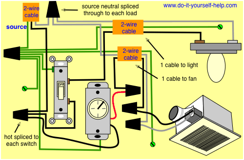 Wiring Diagram For Bathroom Fan