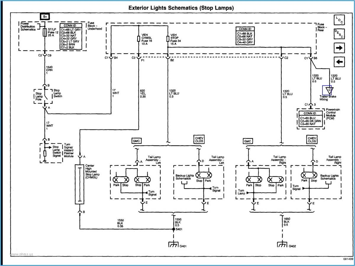 Wiring Diagram For Chevy Stop Turn Tail Lights