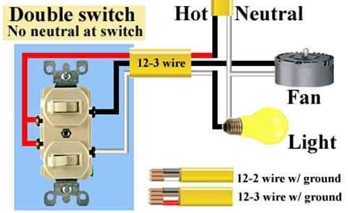 Wiring Diagram For Double Switch For Fan And Light