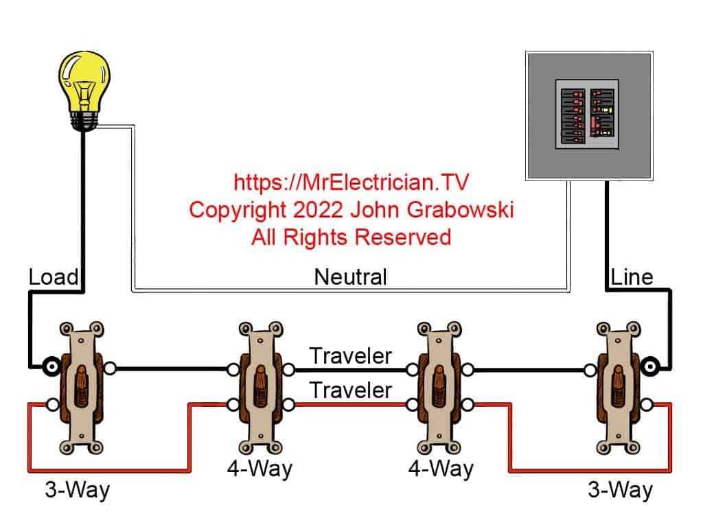 Wiring Diagram For Four Way Leviton Switch